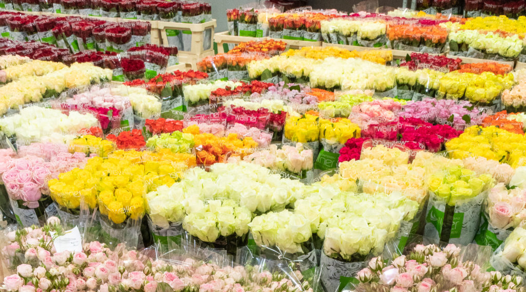 bunte Blumensträuße